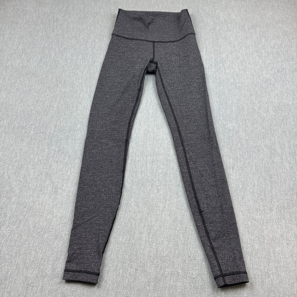 Lululemon Leggings Women 4 Gray Wunder Under High Rise 29" Active Yoga Gym Pants